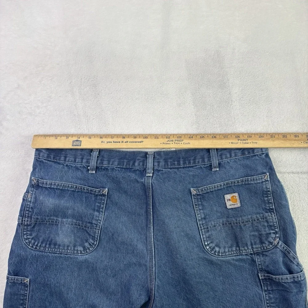 Carhartt FRB 13 DNM Blue Carpenter Denim Jeans Men's W 42